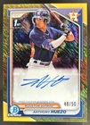 2024 Bowman Anthony Huezo Chrome Auto Gold Shimmer Refractor 1st #/50 Astros