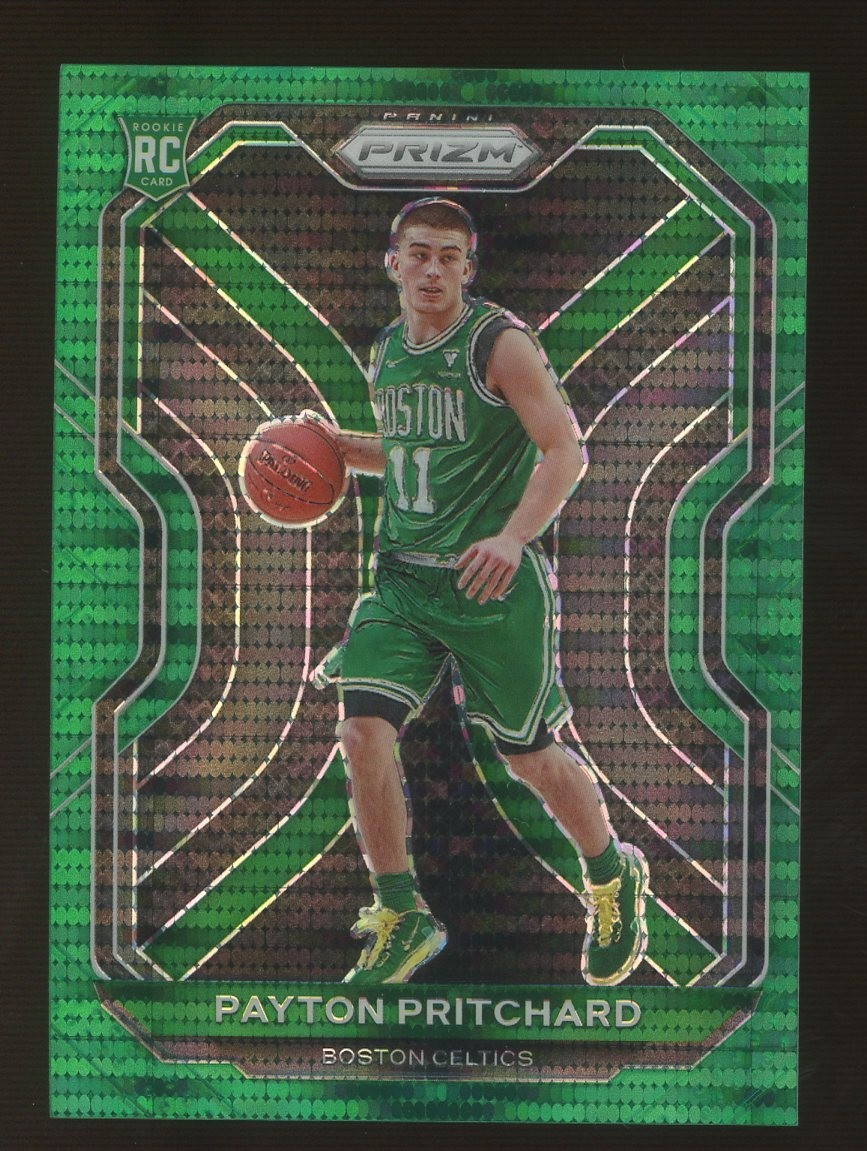 2020-21 Panini Green Pulsar Prizm #257 Payton Pritchard Celtics RC Rookie 5/25