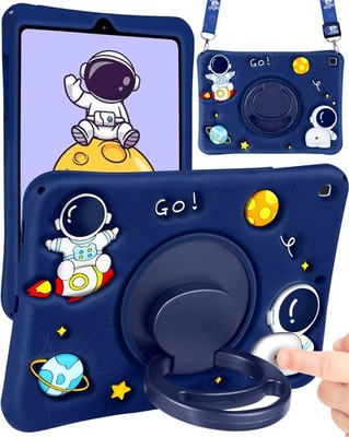for Samsung Galaxy Tab S6 Lite 10.4  Case Boys Cute Astronaut Cover Kawaii 3D...