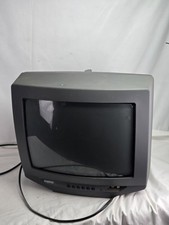 Sanyo DS13320 CRT TV 13 Front AV Inputs Retro...