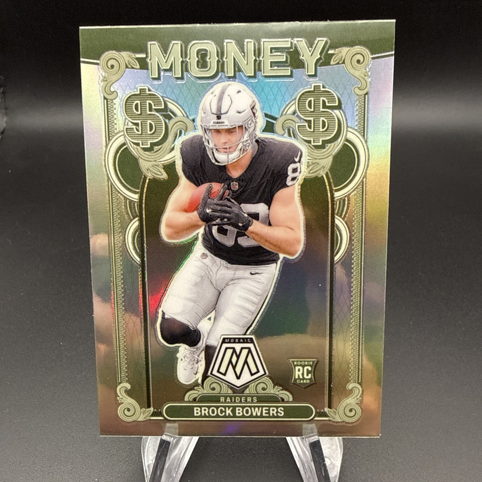 2024 Mosaic Brock Bowers Money RC Rookie Raiders
