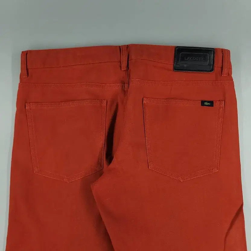 Lacoste Red & Black Slim Straight Cotton Pants Size 34 thumbnail 5
