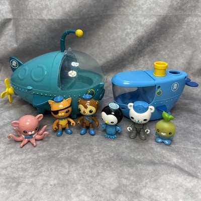 Fisher Price Octonauts Gup C & Gup A Mission Vehicle Submarine W/ 6 Figures