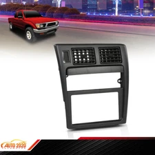 Fit For 1995-1997 Toyota Tacoma Black Dash Radio Trim Vents, Hazard Switch, Tray