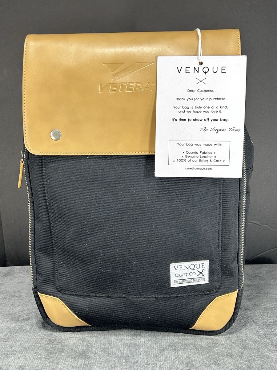 VENQUE Craft VETERA Knapsack Laptop Travel BAG, Leather