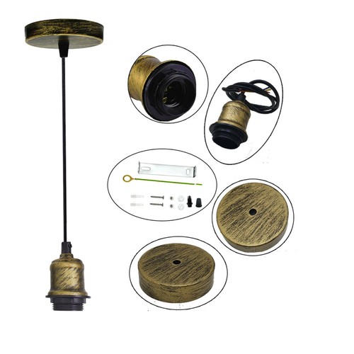 Deckenlampe |Pendelleuchte| Restaurant Bar Fassung Halter Sockel E27 Lampenschirm UK - Bild 34 von 36