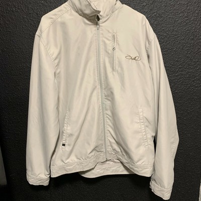 O'Neill Men Lined Jacket Coat Size Large ONEILL Logo Beige! Nice!