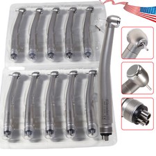 10 PCS Dental High Speed Handpiece Push Button Turbine 4 Hole NSK Pana Max Style