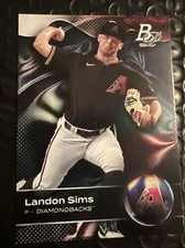 2023 Bowman Platinum Prospects Base #TOP-94 Landon Sims Arizona Diamondbacks