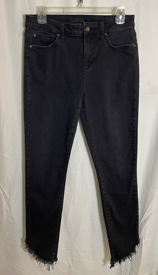 Joe's Jeans Flawless The Icon Mid Rise Skinny Ankle Jeans Women's 30 Black  Denim