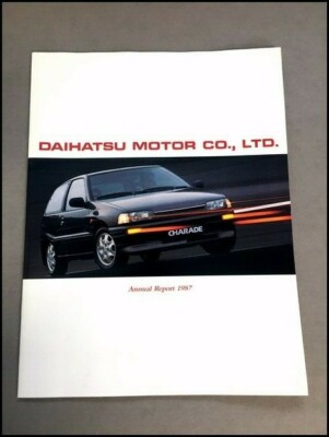 1987 Daihatsu Motors Co. Annual Report Book - Charade Rocky Factory Cuore