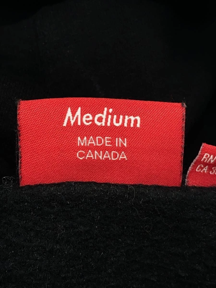 Supreme Felpa con Cappuccio 22AW Sottolinea Felpa con Cappuccio M Cotone Nero Usata