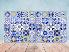 Portuguese Azulejo Mediterranean Wall Decor Ceramic Backsplash Tiles