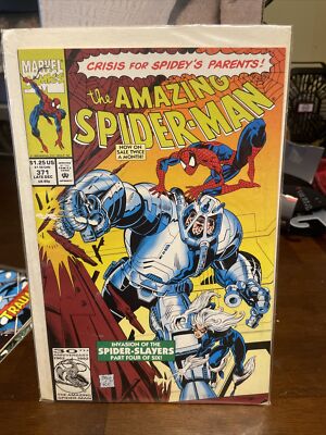 Amazing Spider-Man #371 - Marvel Comics 1st App Tri-Sentinel Erik Larsen 1990