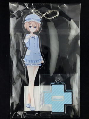 Hyperdimension Neptunia Blanc Acrylic Figure Stand Key Chain arma bianca New