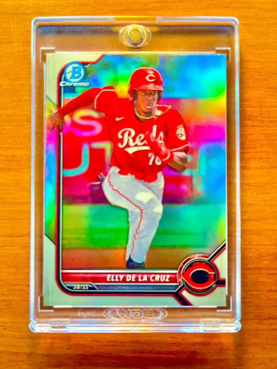 Elly De La Cruz RARE ROOKIE REFRACTOR BOWMAN CHROME INVESTMENT CARD SSP MVP MINT