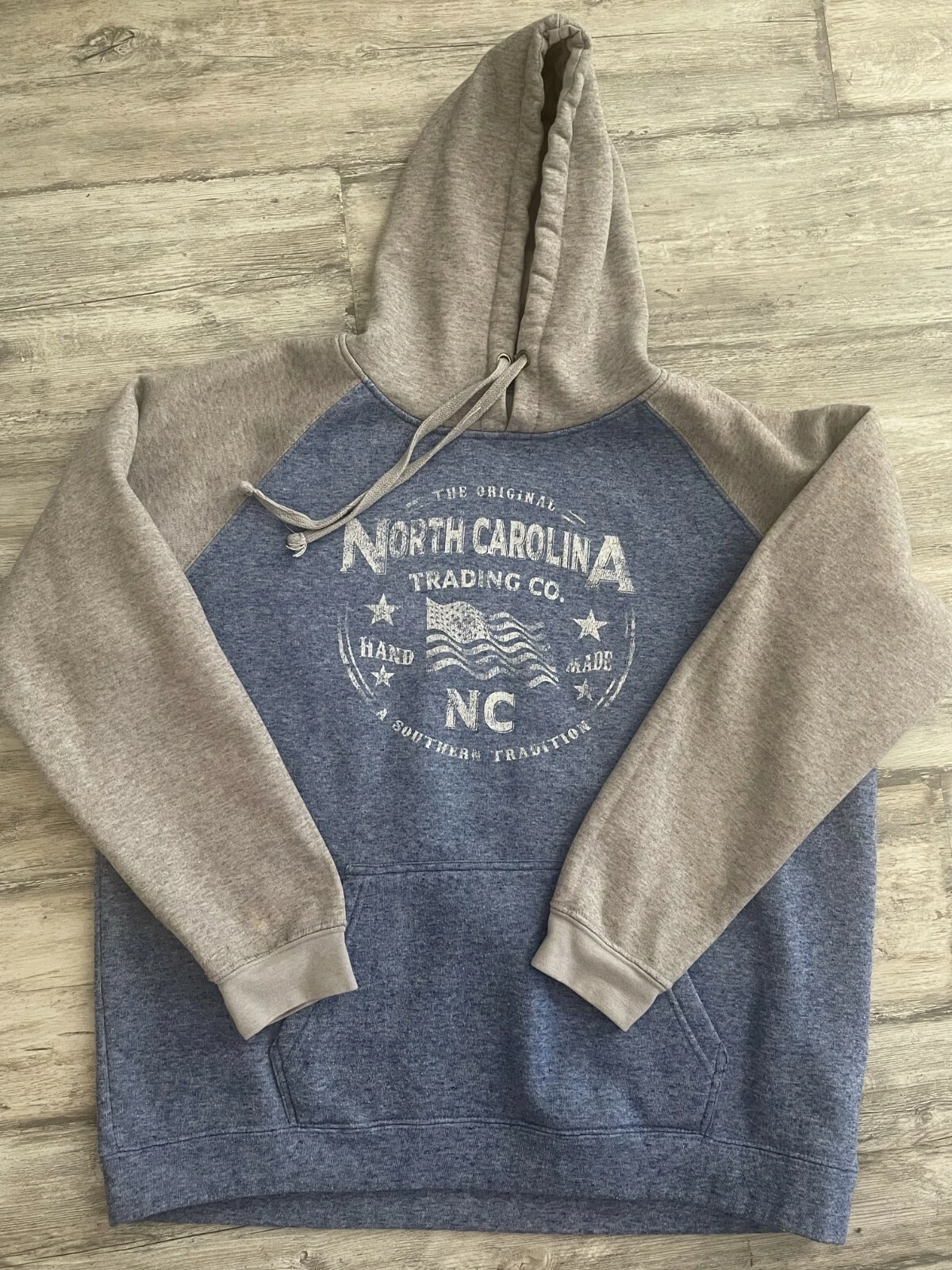 VETEMENTS Felpa con cappuccio North Carolina Trading Co. NC uomo donna taglia XL grigio