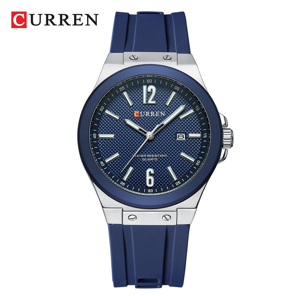 CURREN Men Silicone Wristwatch Military Sport Watches Male