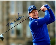 TOM WATSON Signed 8x10 PGA GOLF Photo w/ Hologram COA