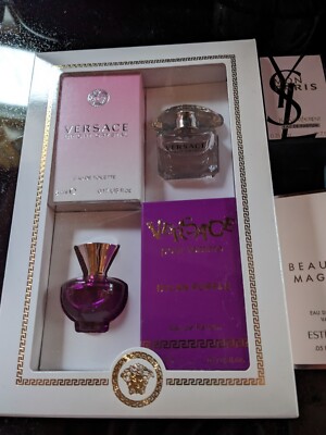 Versace Mini Dylan Purple & Bright Crystal Perfume Set Plus Extra