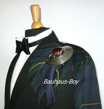 FLY PLAID TARTAN JOHNSTON MODERN 16oz WORSTED WOOL KILT MADE IN SCOTLAND GENTS