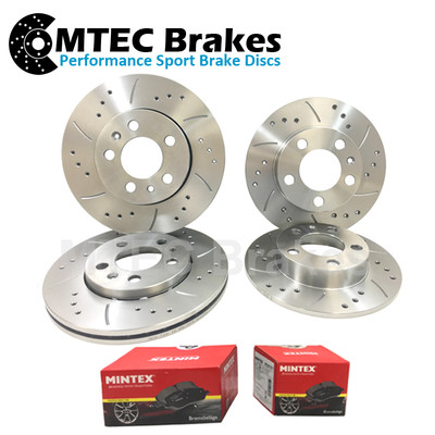 MTEC Brakes Brems­scheiben Rotoren Vorne Hinten 1.6DiG-T 10- Gewölbt Gepunzt