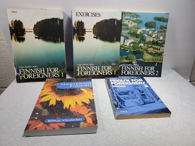Learn Finnish for Foreigners 1 2 3 Lot Textbook Exercises Maija-Hellikki Aaltio