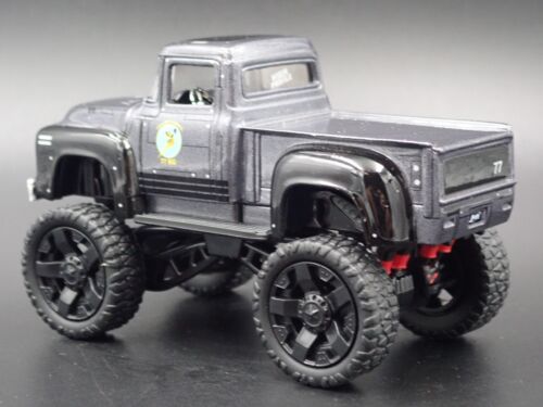 1956 56 Ford F100 Pick-Up Camion 4X4 Grigio 1:64 Diorama Scala Modellino Auto - Foto 5 di 8