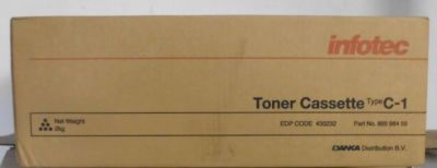 Infotec Toner Type C-1  black für Fax 3695  88598455 EDP Code 430232 OVP A