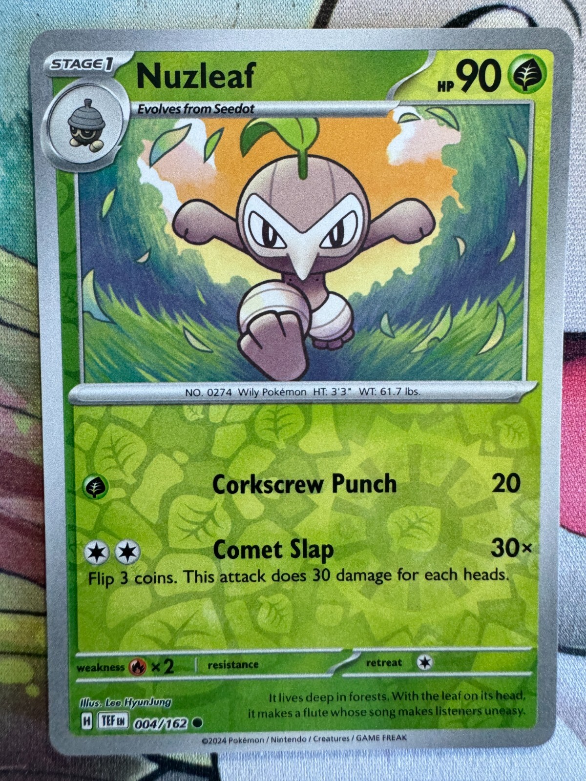 Nuzleaf Reverse Holo English Pokemon TCG BKK573