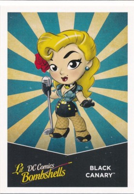 L5 BLACK CANARY 2017 Cryptozoic DC Comics Bombshells LIL BOMBSHELLS card