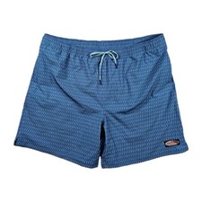 Vineyard Vines Men  s 7  Chappy Swim Trunks 2XL Blue Seahorse Print Board Shorts