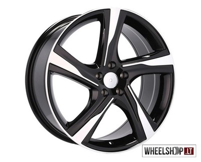 Volvo Ixion Style R17 5x108 Alloy Wheels 4x 17 inch Black Machined 7.5J Felgen