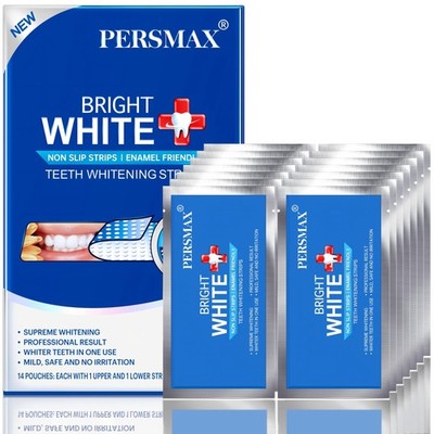 Teeth Whitening Strips 14 Treatments 28 NonSlip Express Bright Smile Pain Free