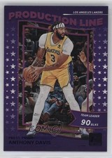 2022-23 Panini Donruss Production Line Purple Press Proof Anthony Davis #6 1j80