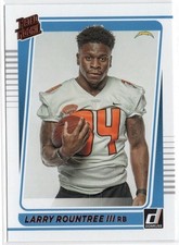 2021 Panini Donruss Rated Rookie Portrait Larry Rountree III Card RC #296. rookie card picture