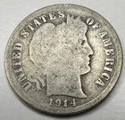 1914-P Barber Dime T60