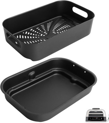 Grill Cooking Pot and Combo Crisper Basket for Ninja Foodi FG551/DG551 Smart XL