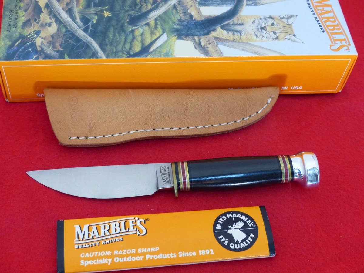 Coltello A Lama Fissa Marbles RG004H | Bianco, Unisex, Con Cordino Paracadute 7 Fili 30 Mt Urban Camo
