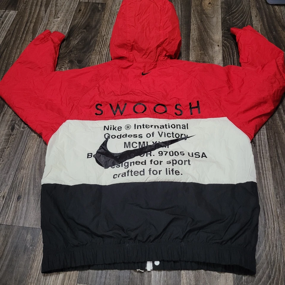 Nike Double Swoosh International Goddess Of Victory Windbreaker Jacket Size L - Image 2 of 4