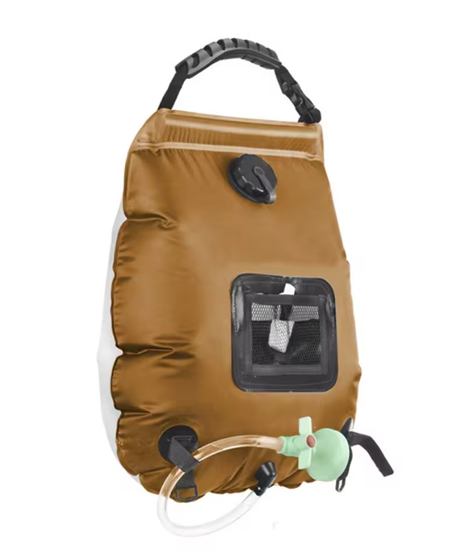 Sac de douche solaire de camping 20L portable pour l'extérieur et le plein air