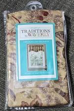 Scallop Valance Traditions by Waverly Navarra Antique One New 52" X 16"