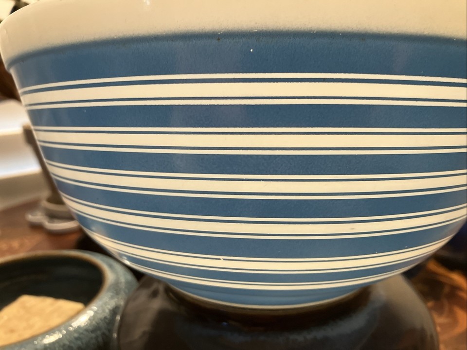 Pyrex #403 Blue Stripes | eBay