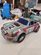 Vintage Daishin Porsche 911 Martini Racing 12 Battery Toy Car Japan WORKING 1970