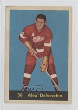 1960-61 Parkhurst Alex Delvecchio #36 HOF wy5