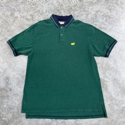 Augusta National Golf Polo Shirt Mens XL Green Masters Course Logo Cotton Pique