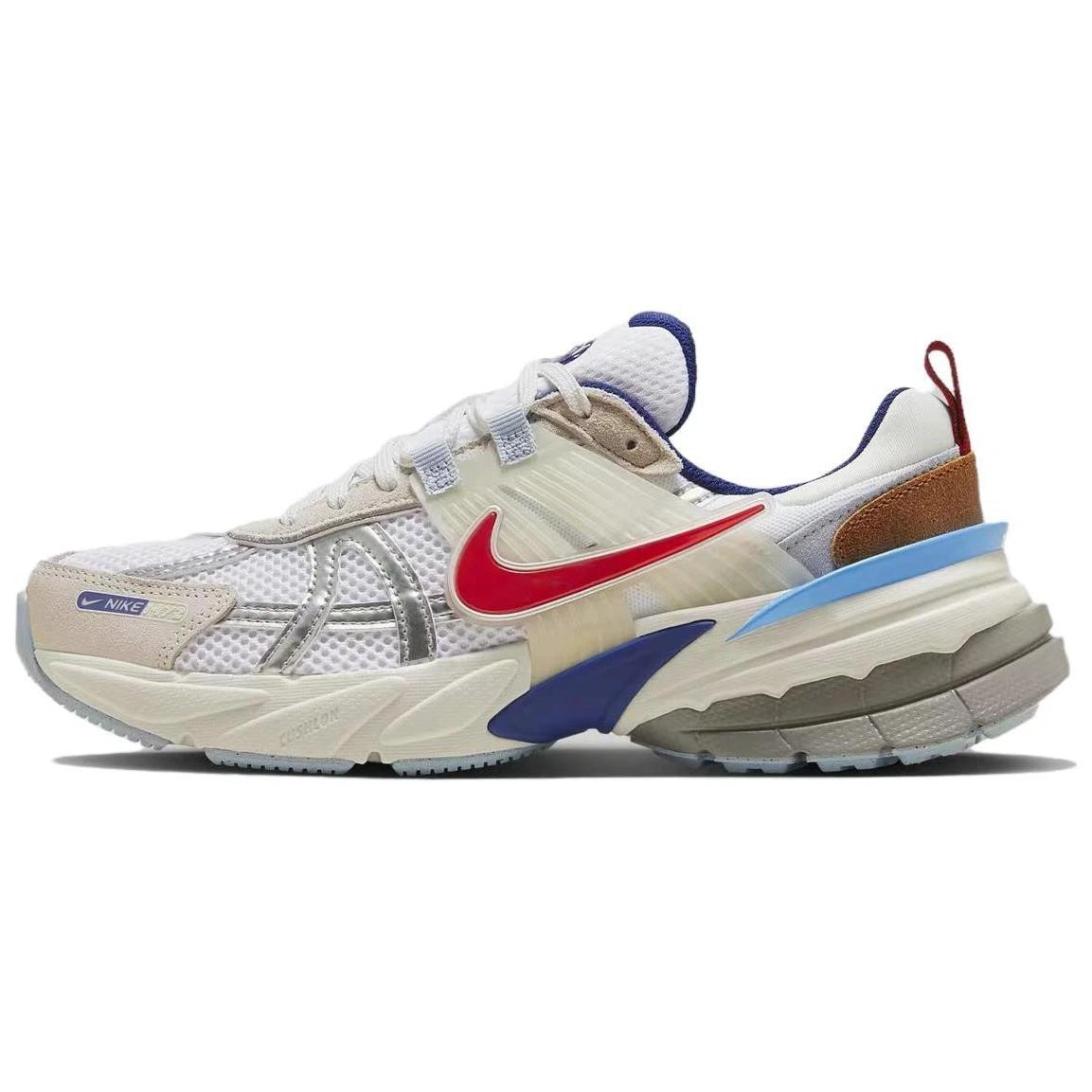 Nike V2K Run Metallic Silver Red Blue W for sale | eBay