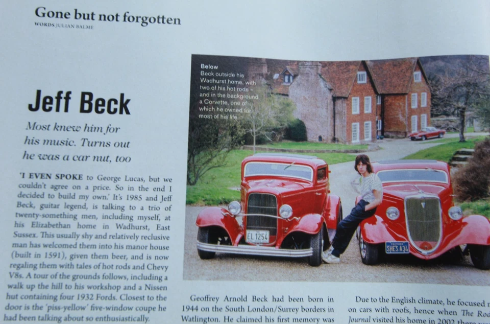 Original 2023 OCTANE extracted mag article: JEFF BECK not forgotten (1 side) - Imagen 1 de 1