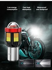 Ampoule LED Phare pour Motos H6 BA20D H4 P15D 3000LM avec Installation Facile