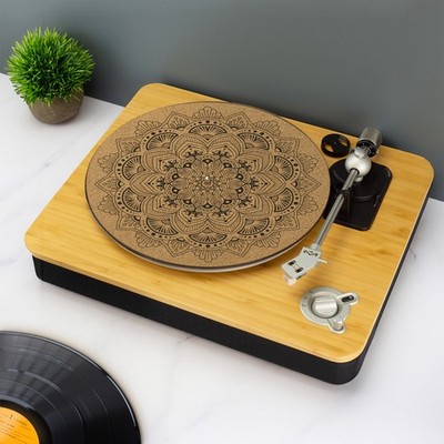 Mandala Plattenspieler Rutschmatte TurnTable DJ Rutschmatte UV bedruckt